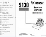 repair manual Bobcat S130 Skid Steer Loader Service Manual PDF
