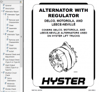 repair manual Hyster Class 5 For G005 (H70-110XL) Internal Combustion Engine Trucks PDF Manual