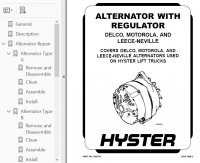 repair manual Hyster Challenger H40J, H50J, H60JS Forklifts Service Manual PDF