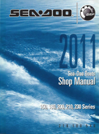 repair manual Sea-Doo Boats 150/180/200/210/230 2011 Factory Shop Manual PDF