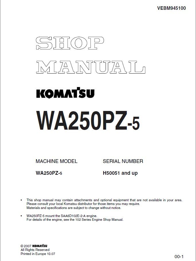 Komatsu Repair Manual