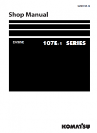 repair manual Komatsu Engine 107E-1 Series Shop Manual PDF