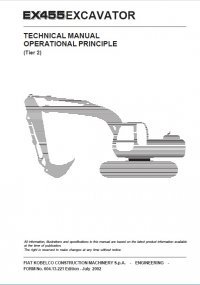 repair manual Fiat Kobelco EX455 Tier2 Excavator Technical Manual PDF