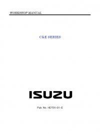 repair manual Isuzu C & E Series Workshop Manuals PDF