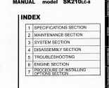 repair manual Kobelco SK200-8 SK210LC-8 Hydraulic Excavator Shop Manual PDF