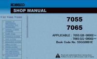 repair manual Kobelco Crawler Crane 7055 7065 Shop Manual PDF