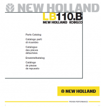 spare parts catalog New Holland Kobelco LB110.B Backhoe Loader Parts Manual