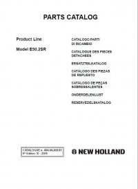 spare parts catalog New Holland Kobelco E50.2SR Сrawler Excavator Parts Catalog PDF