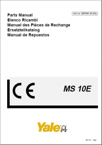 spare parts catalog Yale 2014 PDF Parts Manual