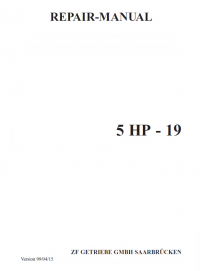 repair manual ZF 5HP19 and 5HP19 FL/A