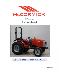 repair manual McCormick CT28 And CT36 Series Tractors Service Manual PDF