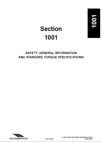 McCormick CX75, CX85, CX95, CX105 Tractors Repair Manual | PDF