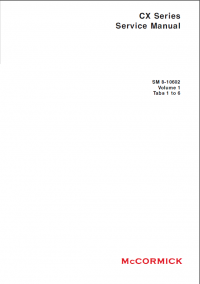 repair manual McCormick CX Series SM 8-10602 Service Manual PDF