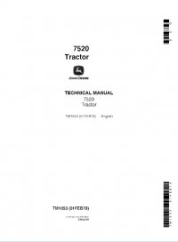 repair manual John Deere 7520 Tractor Technical Manual TM1053 PDF
