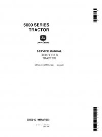 repair manual John Deere 5000 Series Tractor SM2040 Service Manual PDF