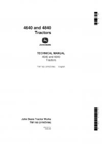 repair manual John Deere 4640 & 4840 Tractors Technical Manual TM1183 PDF