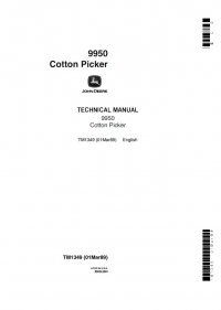 repair manual John Deere 9950 Cotton Picker TM1349 Technical Manual PDF