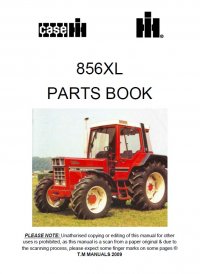spare parts catalog Case 856XL Tractor Parts Book PDF