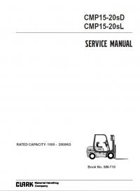 repair manual Clark CMP15-20sD & CMP15-20SL SM710 Service Manual PDF