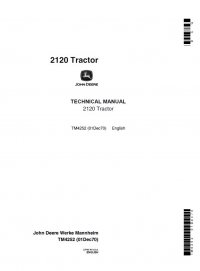 repair manual John Deere 2120 Tractor TM4252 Technical Manual