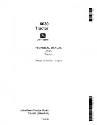repair manual John Deere 6030 Tractors TM1052 Technical Manual PDF