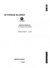 repair manual John Deere 50 Forage Blower SM2006 Service Manual PDF