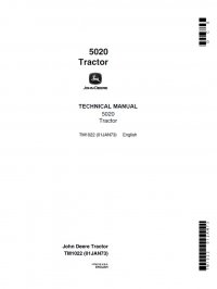 repair manual John Deere 5020 Tractor TM1022 Technical Manual PDF