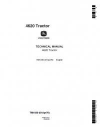 repair manual John Deere 4620 Tractor TM1030 Technical Manual PDF