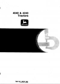 repair manual John Deere 4040 & 4240 Tractors TM1181 Technical Manual PDF