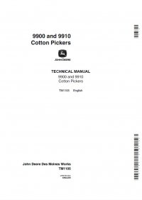 repair manual John Deere 9900 & 9910 Cotton Pickets TM1105 Technical Manual PDF