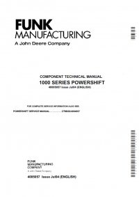 repair manual John Deere Funk 1000 Series PowerShift CTM 4005057 PDF