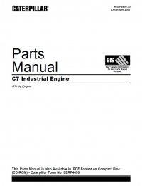 spare parts catalog caterpillar C7 Industrial Engine Parts Manual PDF