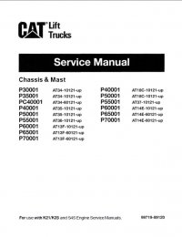 repair manual Cat Lift Trucks P Series Chassis & Mast Service Manual PDF