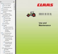 repair manual Claas Arion 510 520 530 540 & Arion 610 620 630 640 Use and Maintanance Manual PDF