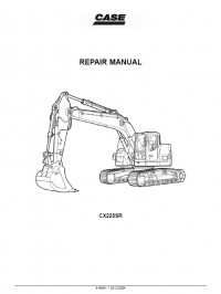 repair manual Case CX225SR Crawler Excavator Repair Manual PDF