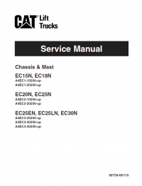 repair manual caterpillar EC15N, EC18N, EC20N, EC25N, EC25EN, EC25LN, EC30N Lift Trucks Set of PDF Manuals