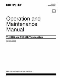 repair manual Caterpillar Telehandler TH220B, TH330B Operation & Maintenance Manual PDF