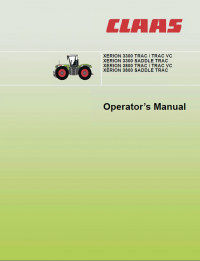 repair manual Claas Xerion 3300 3800 Saddle Trac Operator’s Manual PDF