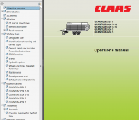 repair manual Claas Quantum 6800 S / 5500 S-18 / 5500 S-16 / 5500 S / 4500 S Forage Wagon Operator’s Manual PDF
