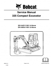 repair manual Bobcat 335 Compact Excavator Service Manual PDF