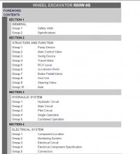 repair manual Hyundai Wheel Excavator R60W-9S Service Manual PDF