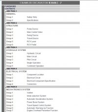 repair manual Hyundai Crawler Excavator R360LC-7 Service Manual PDF