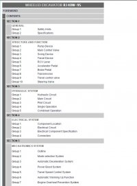repair manual Hyundai Wheeled Excavator R140W-9S Service Manual PDF