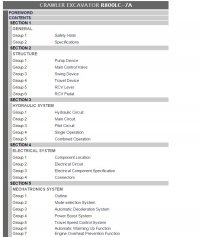 repair manual Hyundai Crawler Excavator R800LC-7A Service Manual PDF