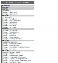 repair manual Hyundai Crawler Excavator R80-7 (India) Service Manual PDF