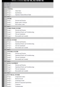 repair manual Hyundai Wheel Loader HL730-9A, HL730TM-9A Service Manual PDF