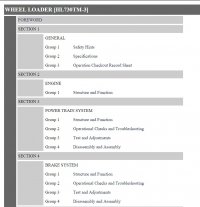 repair manual Hyundai Wheel Loader HL730TM-3 Service Manual PDF