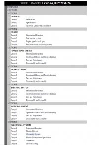 repair manual Hyundai Wheel Loader HL757-7A, HL757TM-7A Service Manual PDF