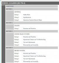 repair manual Hyundai Wheel Loader HL750-3 Service Manual PDF