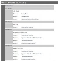 repair manual Hyundai Wheel Loader HL740TM-3 Service Manual PDF